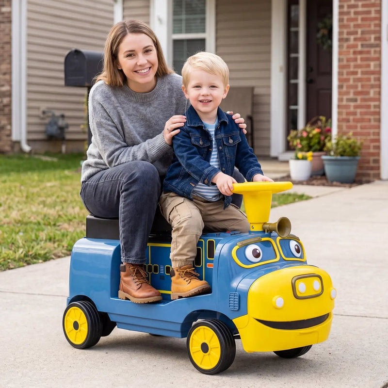 12V Kids Ride-On Train 3-Seater with Detachable Carriage by DirectDeals