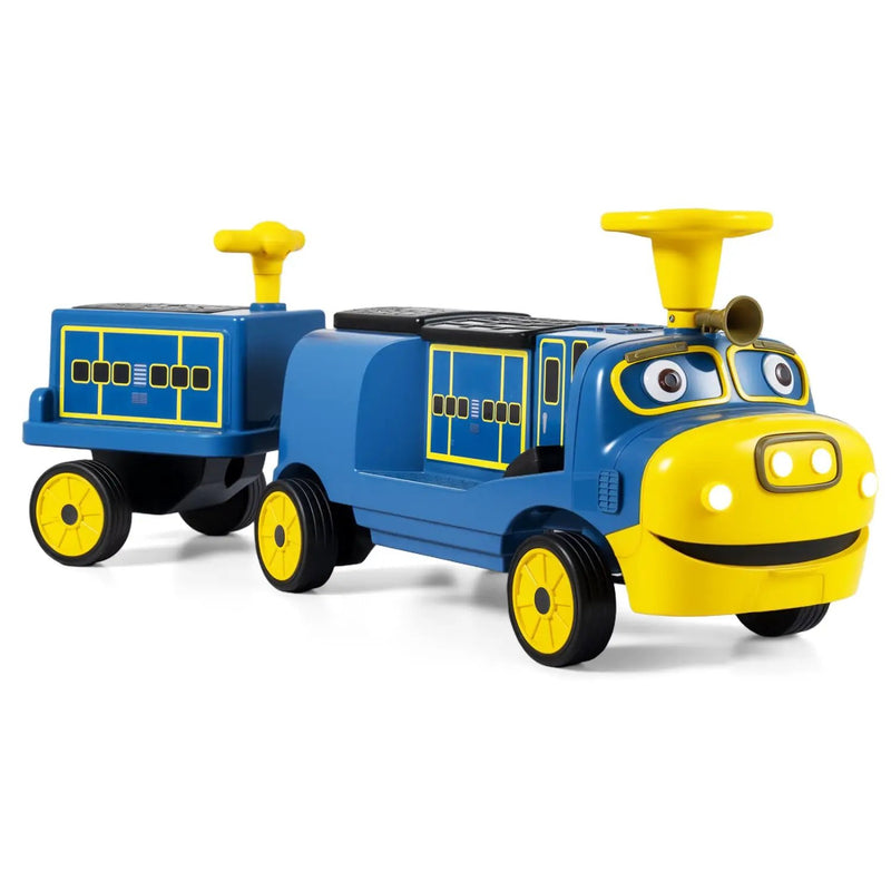 12V Kids Ride-On Train 3-Seater with Detachable Carriage by DirectDeals