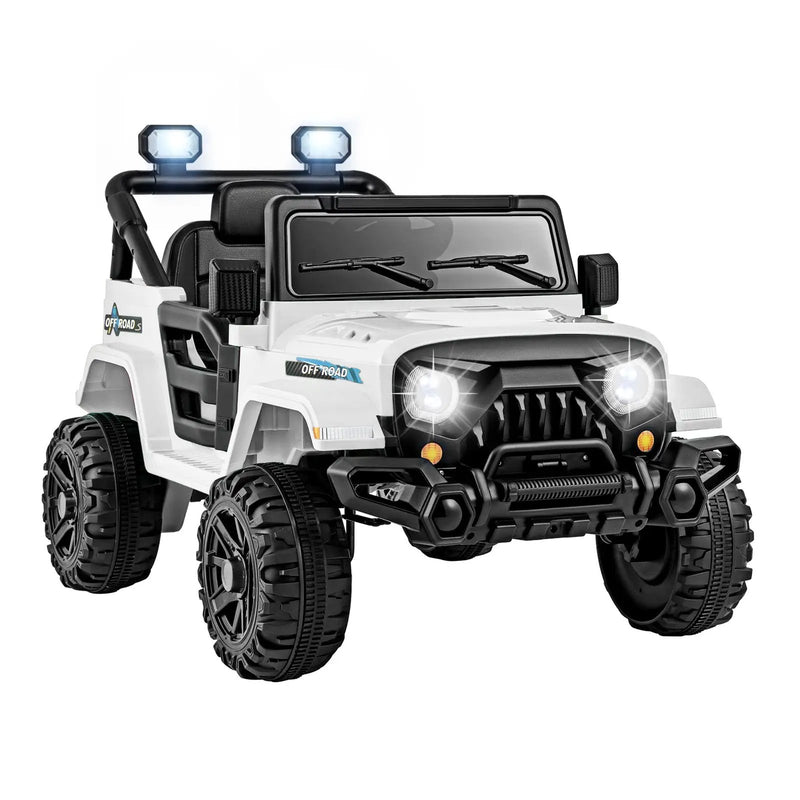 12V Kids Ride on Truck Car with Remote Control Threaded Wheels and 3 Speeds by DirectDeals