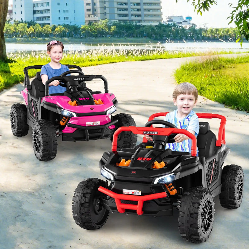 12V Kids Ride on Truck Off-Road UTV with Parental Remote and Lights by DirectDeals