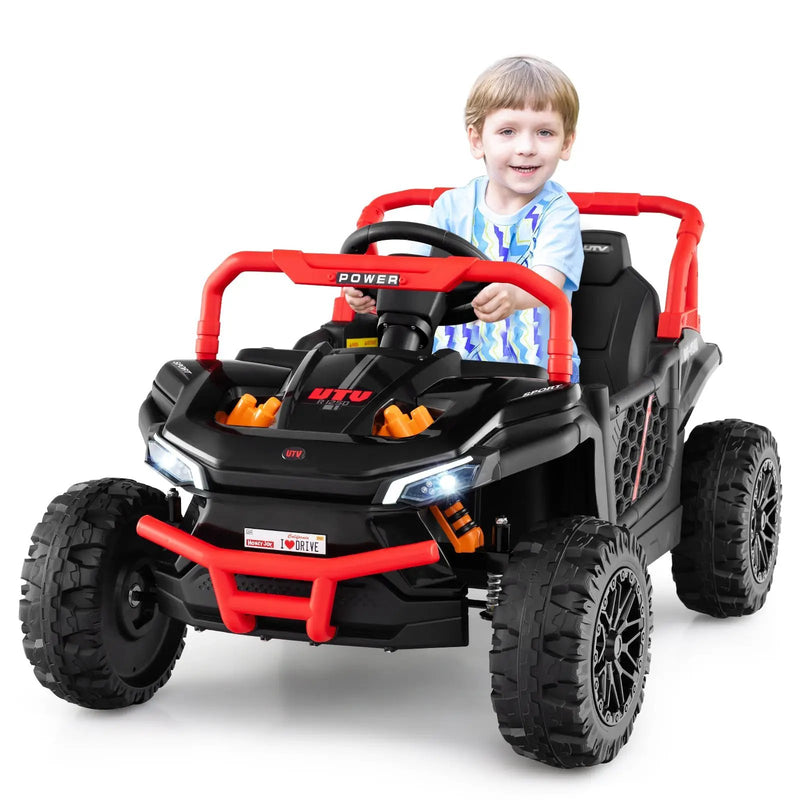12V Kids Ride on Truck Off-Road UTV with Parental Remote and Lights by DirectDeals