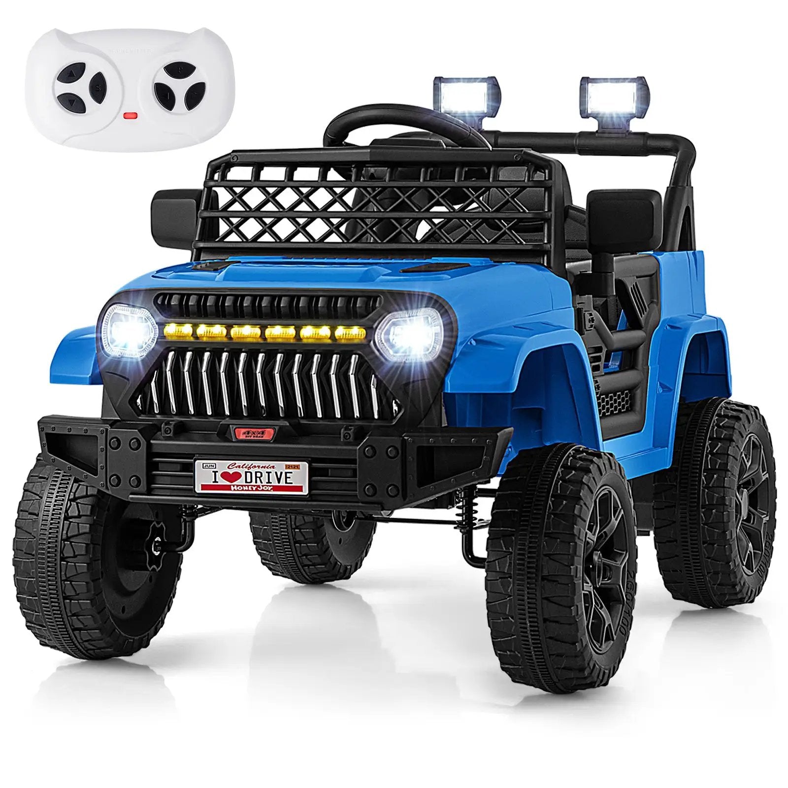 12V Kids Ride on Truck Car with Parental Remote and Music Player by DirectDeals