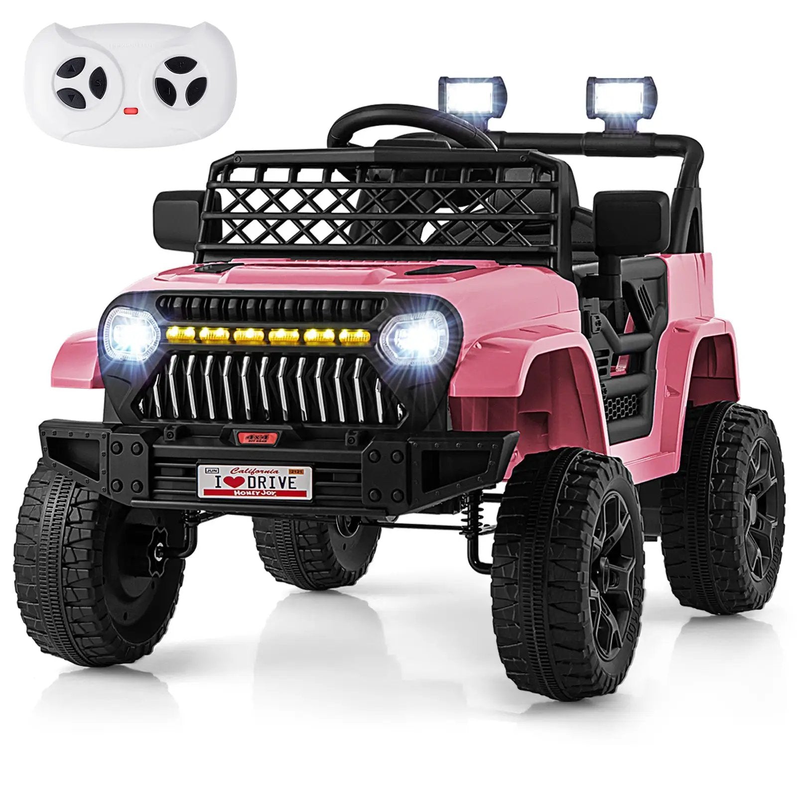 12V Kids Ride on Truck Car with Parental Remote and Music Player by DirectDeals
