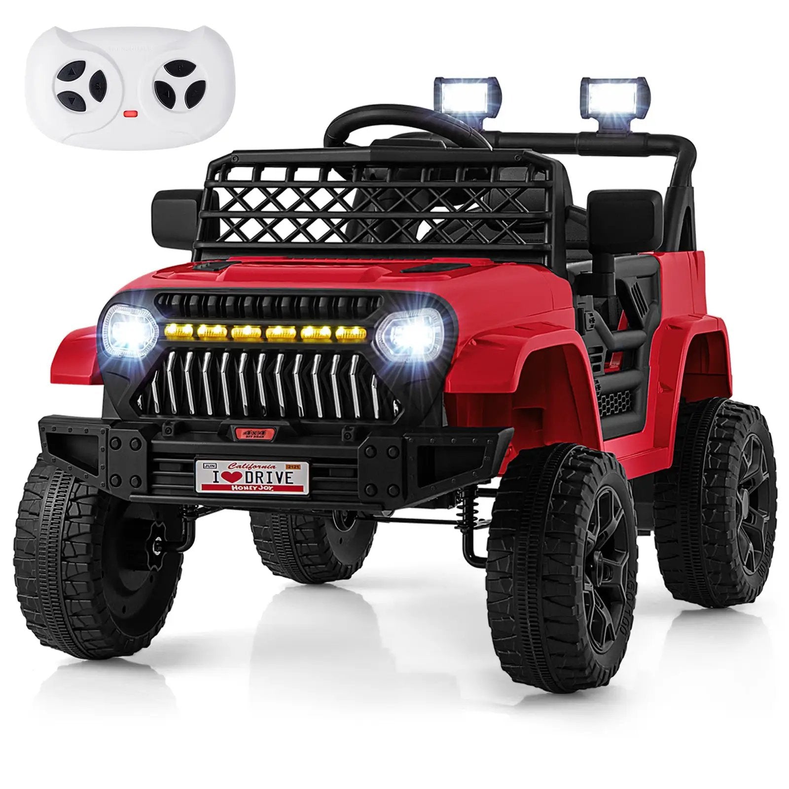 12V Kids Ride on Truck Car with Parental Remote and Music Player by DirectDeals