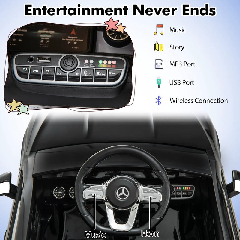 12V Kids Ride on Car Mercedes-Benz AMG CLA 45 with Remote by DirectDeals