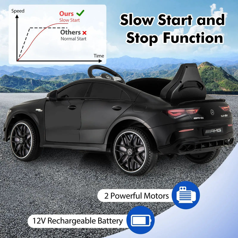 12V Kids Ride on Car Mercedes-Benz AMG CLA 45 with Remote by DirectDeals