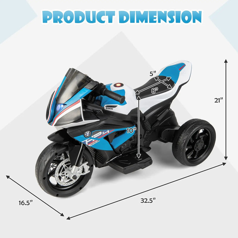 12V Licensed BMW Kids Motorcycle Ride-On Toy for 37-96 Months Old Kids by DirectDeals