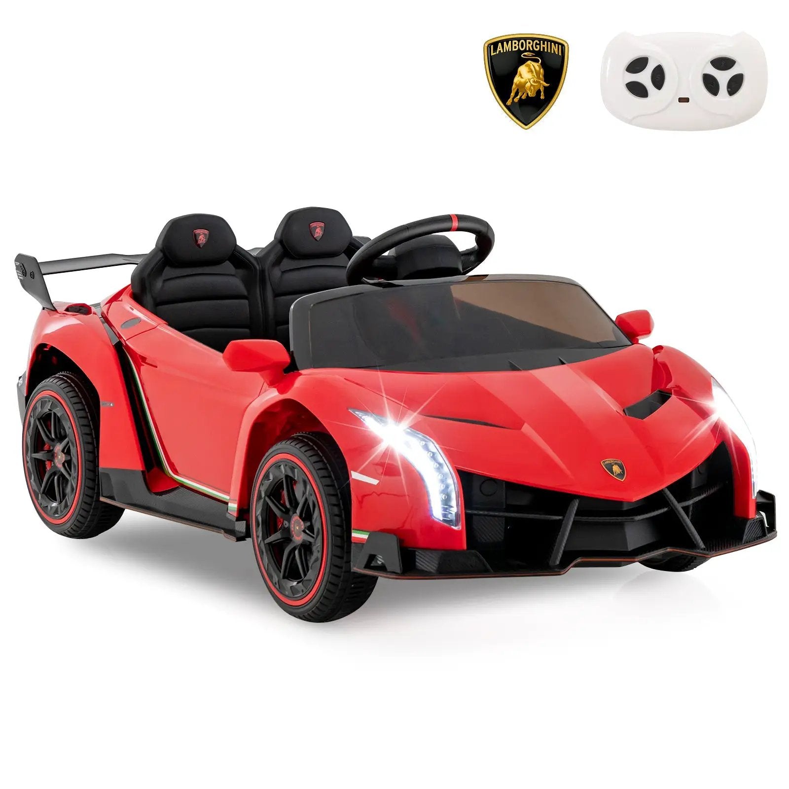 12V Licensed Lamborghini 4WD Kids Ride-on Sports Car with 2.4G Remote by DirectDeals