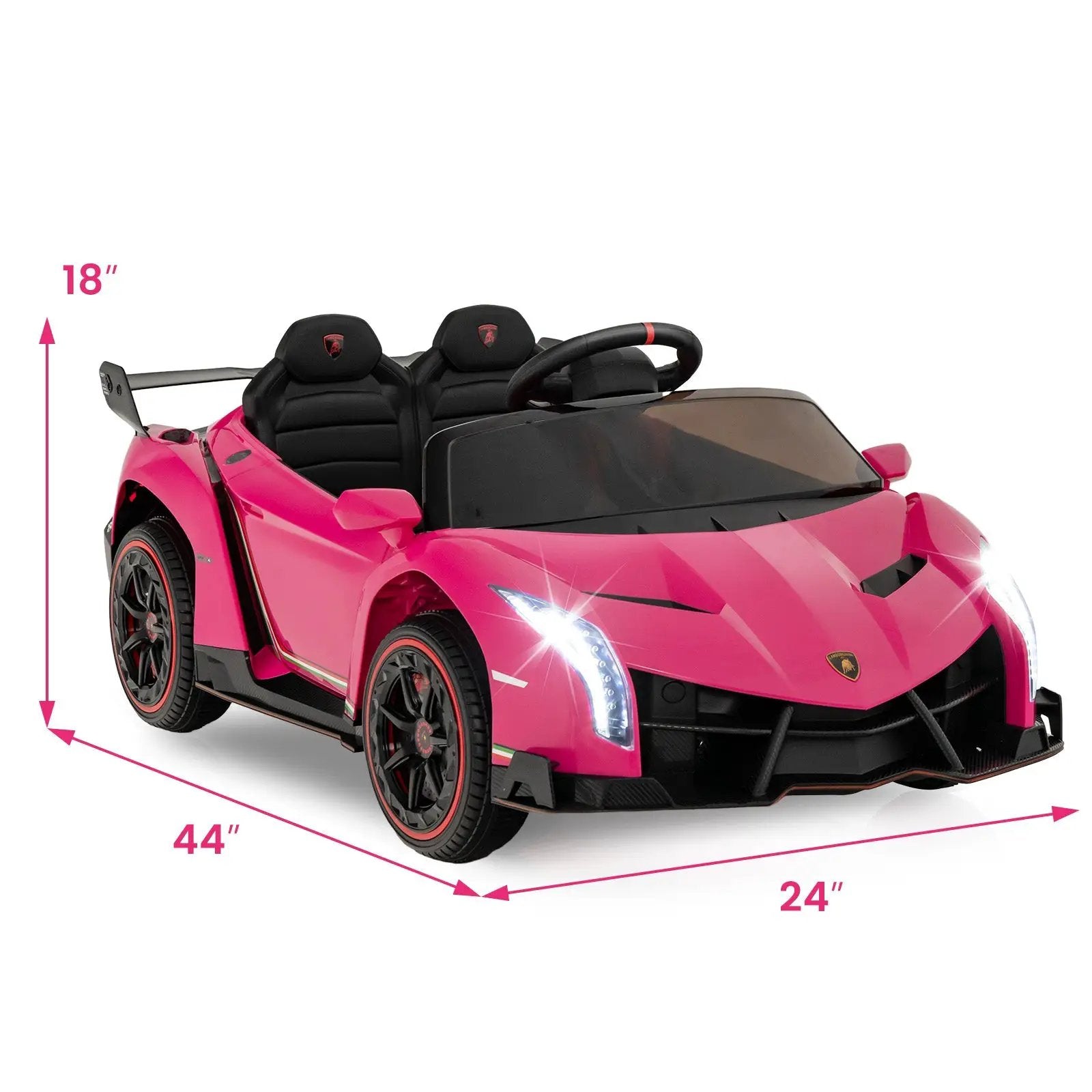 12V Licensed Lamborghini 4WD Kids Ride-on Sports Car with 2.4G Remote by DirectDeals