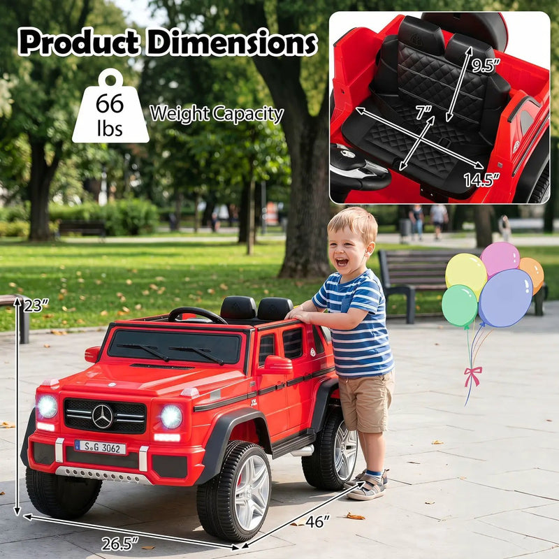 12V Mercedes-Benz Kids Ride-On Car with Remote Control by DirectDeals