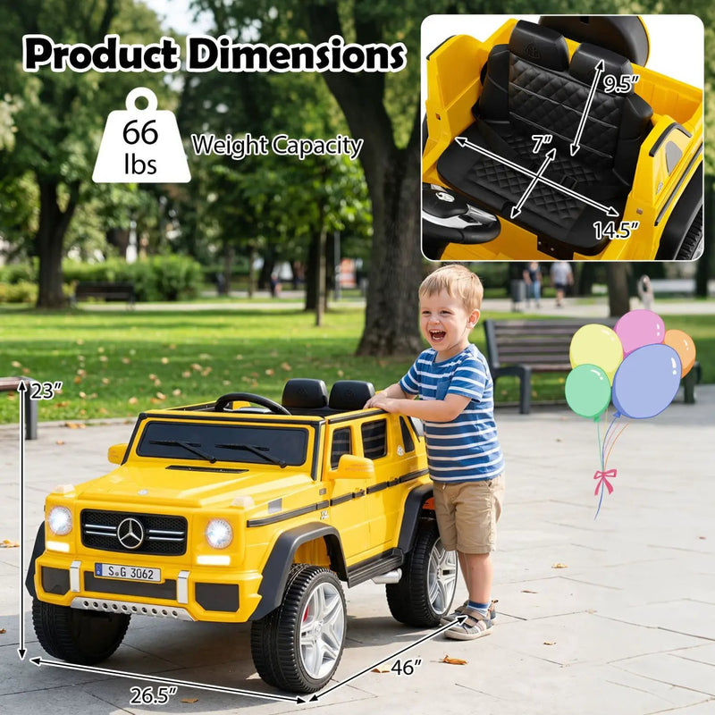 12V Mercedes-Benz Kids Ride-On Car with Remote Control by DirectDeals