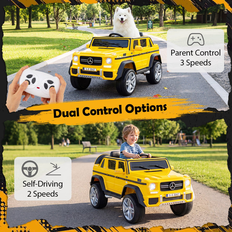 12V Mercedes-Benz Kids Ride-On Car with Remote Control by DirectDeals