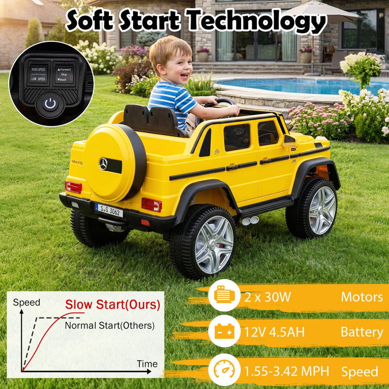 12V Mercedes-Benz Kids Ride-On Car with Remote Control by DirectDeals