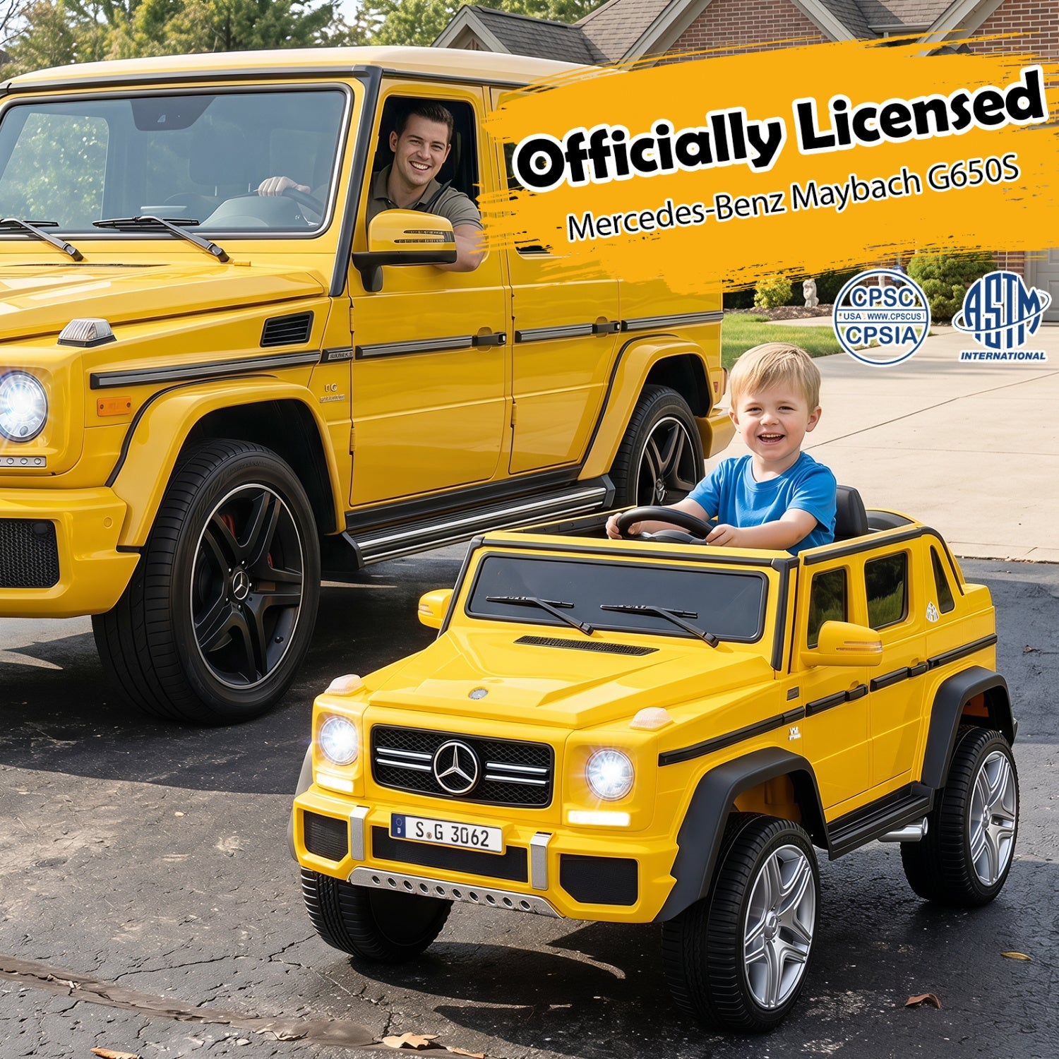 12V Mercedes-Benz Kids Ride-On Car with Remote Control by DirectDeals