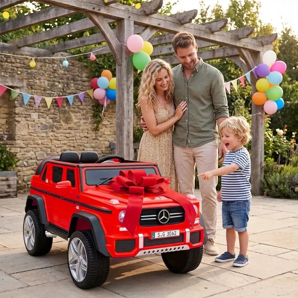 12V Mercedes-Benz Kids Ride-On Car with Remote Control by DirectDeals