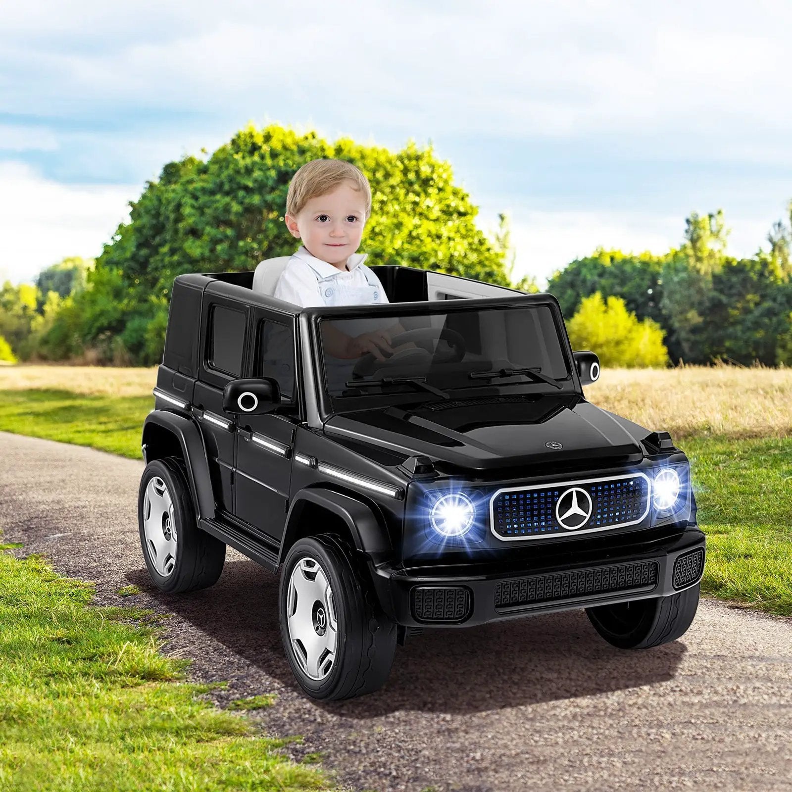 12V Licensed Mercedes-Benz EQG Kids Ride On Car with Remote Control by DirectDeals