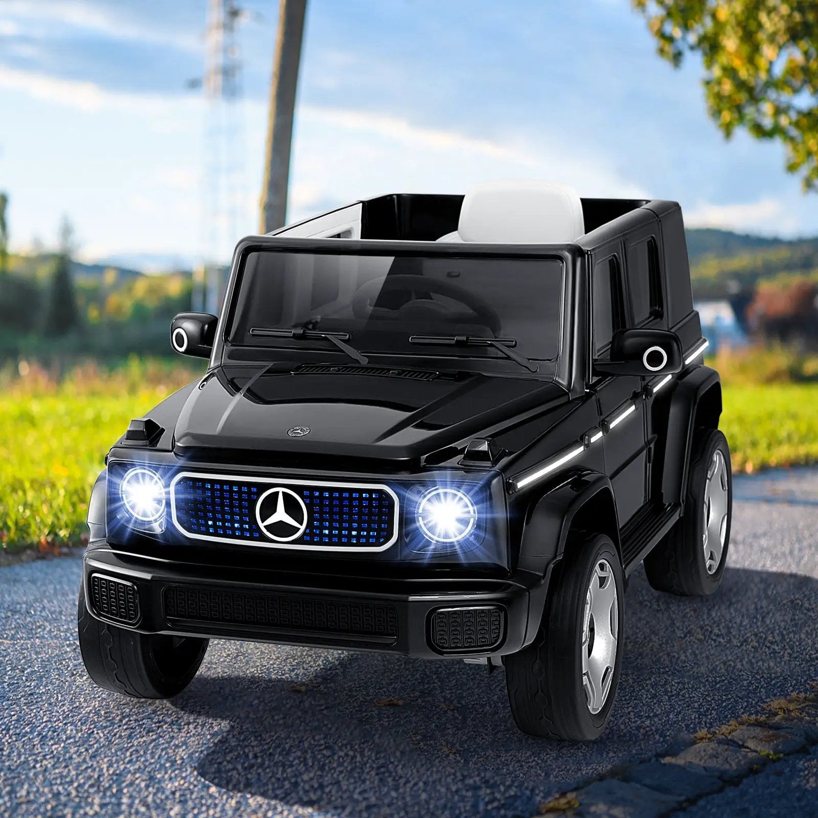 12V Licensed Mercedes-Benz EQG Kids Ride On Car with Remote Control by DirectDeals