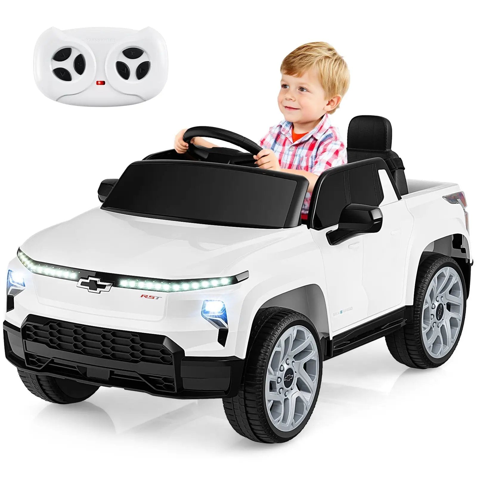 12V Ride on Car Truck Licensed Chevrolet with Remote Control Gift for 3+ by DirectDeals
