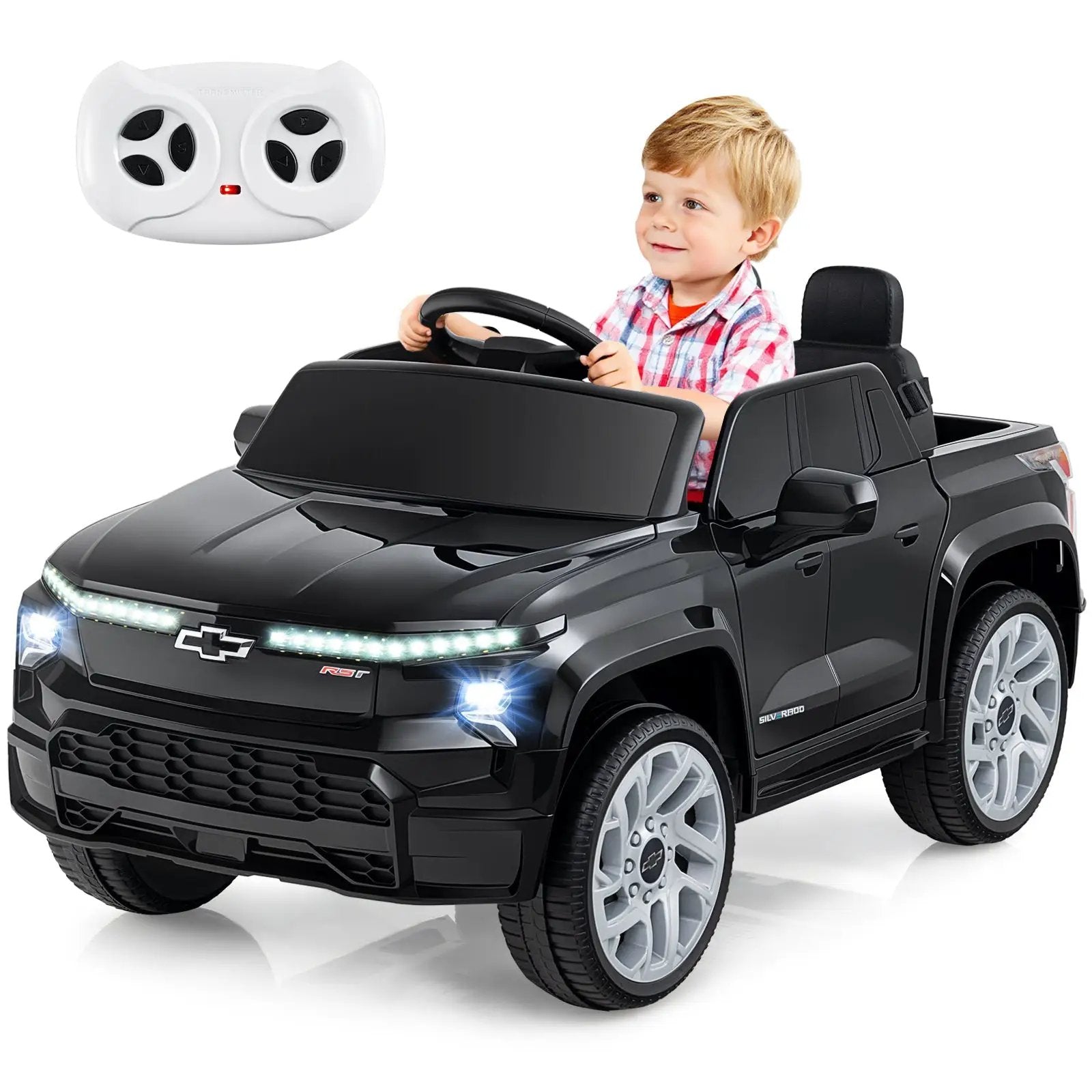 12V Ride on Car Truck Licensed Chevrolet with Remote Control Gift for 3+ by DirectDeals