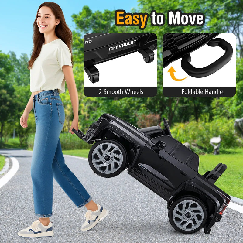 12V Ride on Car Truck Licensed Chevrolet with Remote Control Gift for 3+ by DirectDeals
