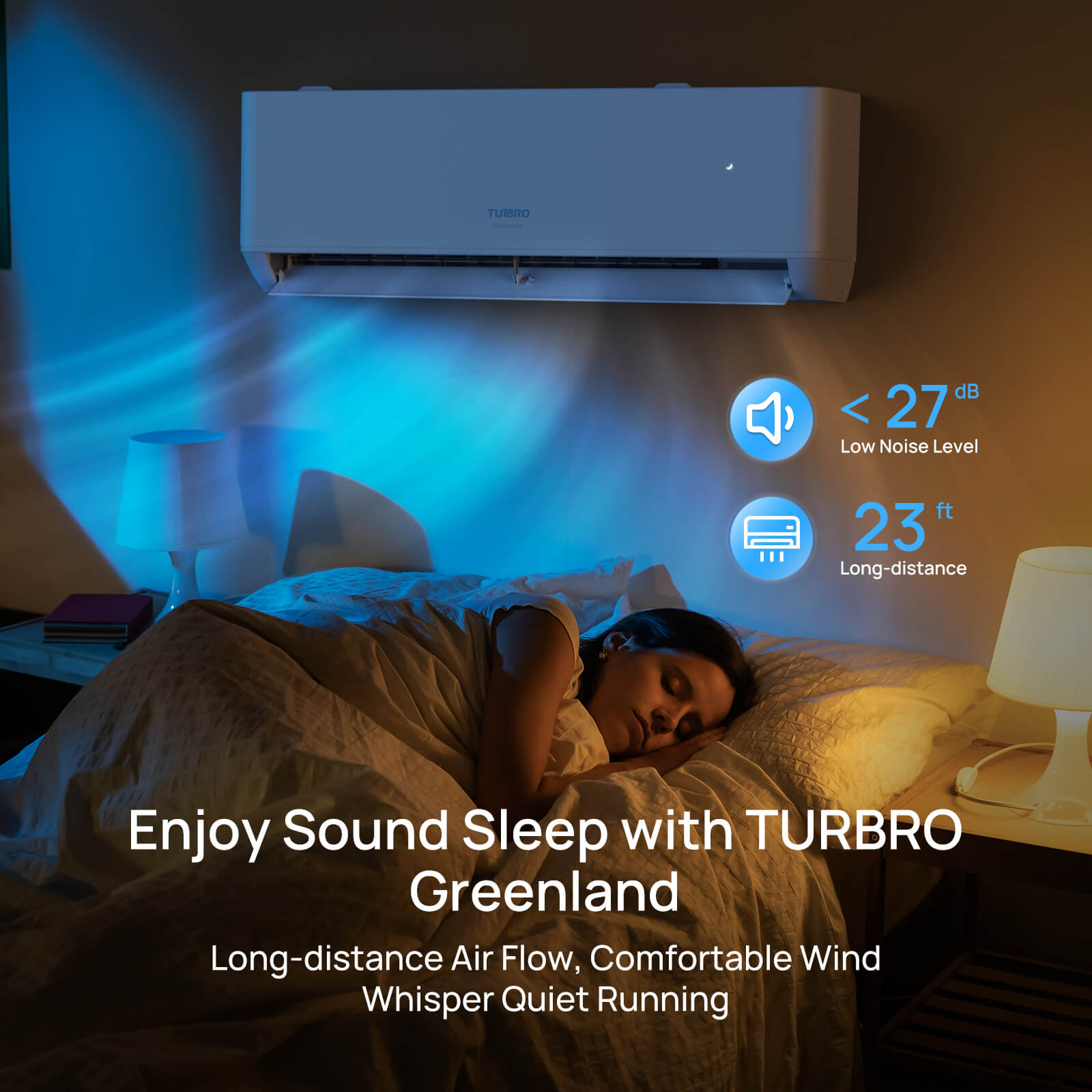Greenland 9,000 BTU Single Zone Mini Split AC (R454B) by TURBRO