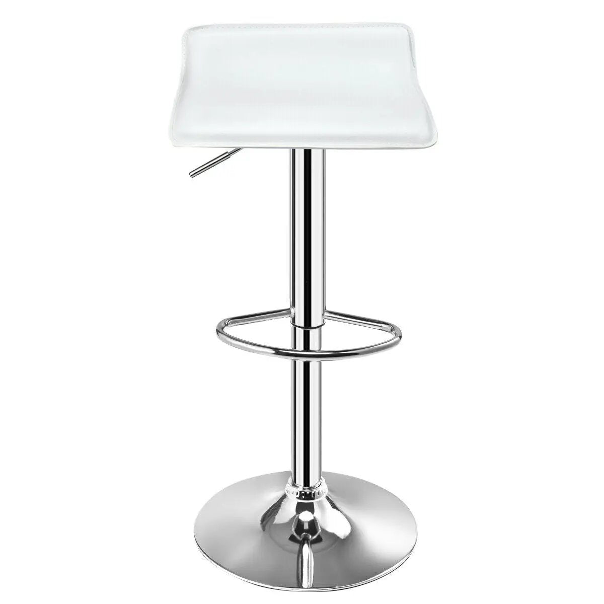 Set of 2 Adjustable PU Leather Backless Bar Stools by DirectDeals