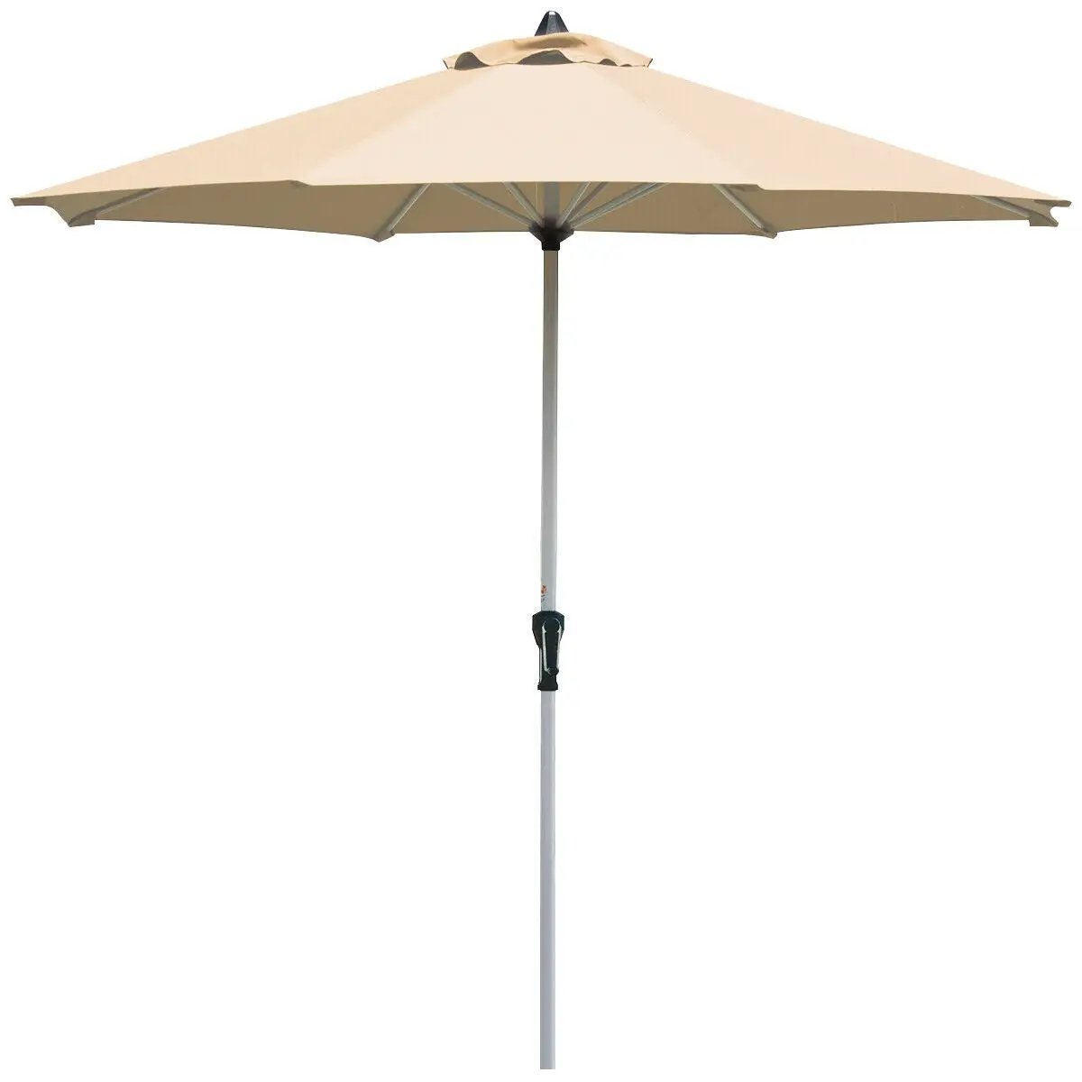 9 Feet Patio Outdoor Market Umbrella with Aluminum Pole without Weight Base by DirectDeals