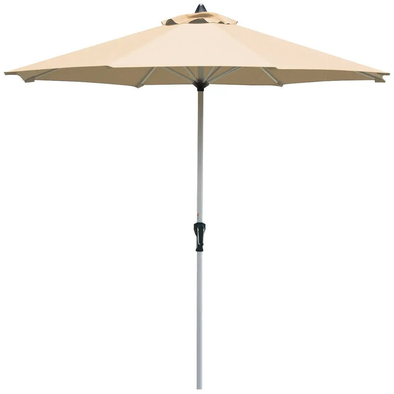9 Feet Patio Outdoor Market Umbrella with Aluminum Pole without Weight Base by DirectDeals