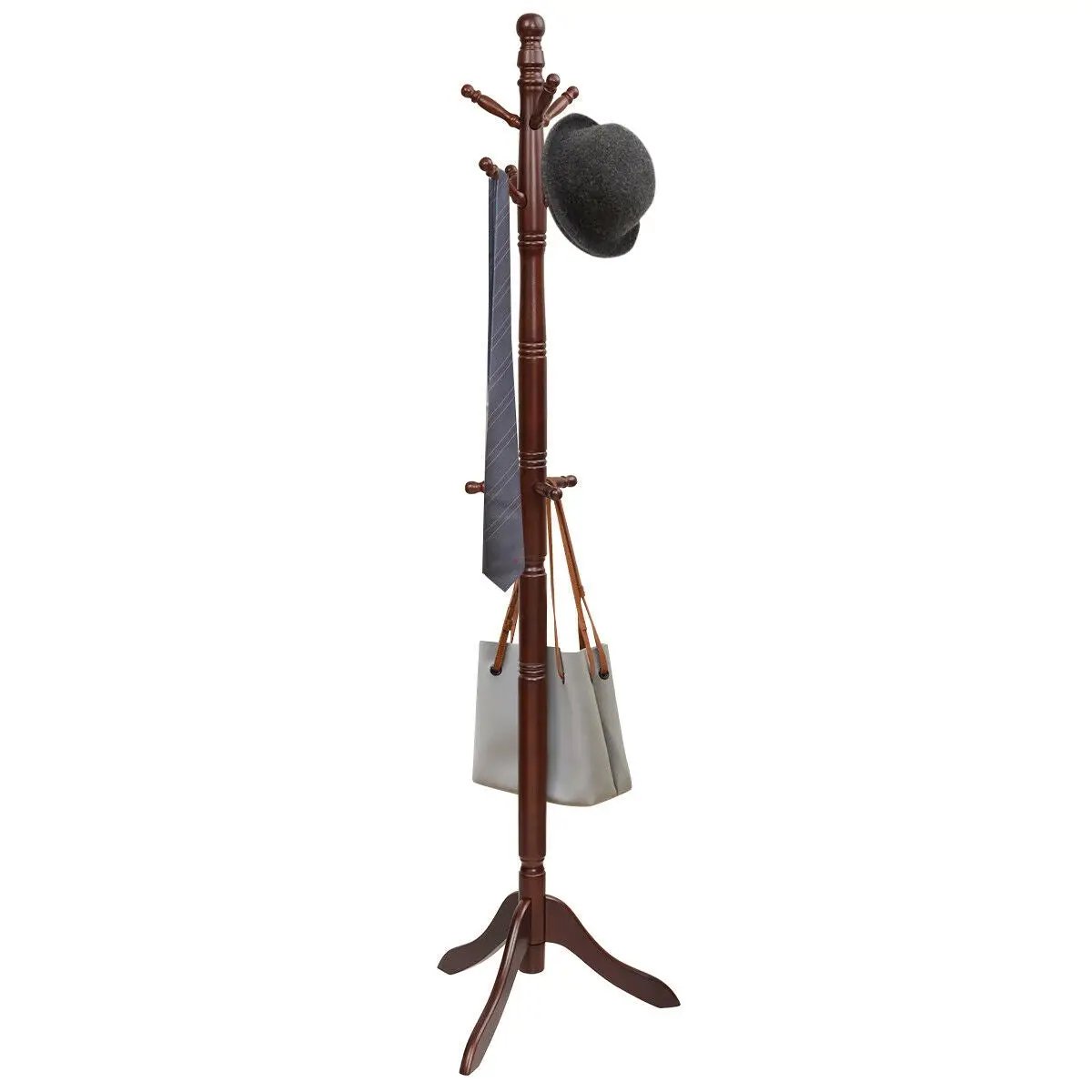 Entryway Height Adjustable Coat Stand with 9 Hooks by DirectDeals