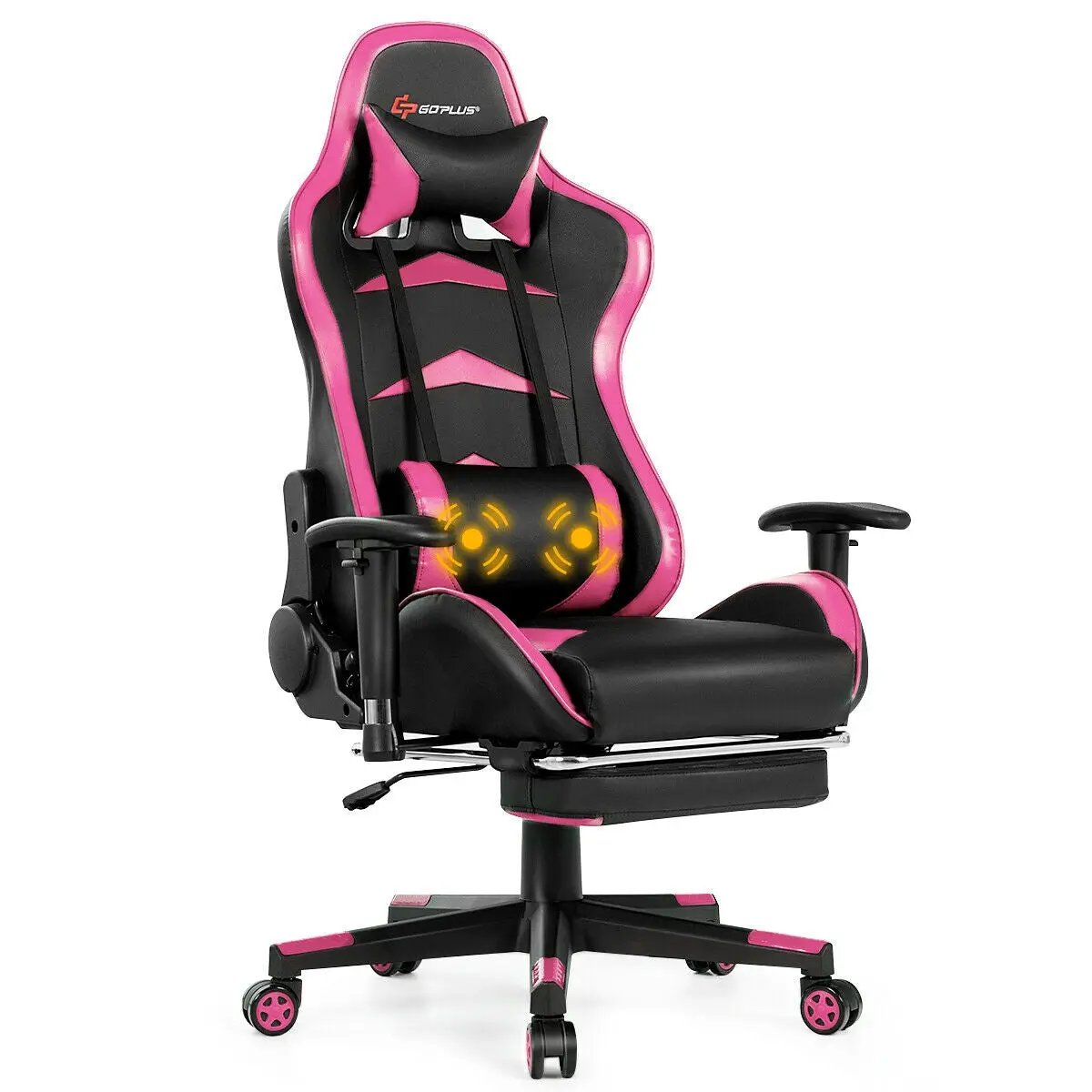 Massage Gaming Chair with Footrest by DirectDeals