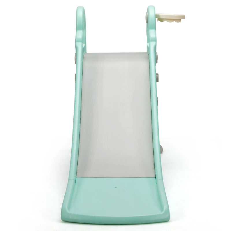 3-in-1 Kids Climber Slide Play Set with Basketball Hoop and Ball by DirectDeals