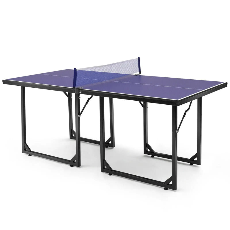 Multi-Use Foldable Midsize Removable Compact Ping-pong Table by DirectDeals