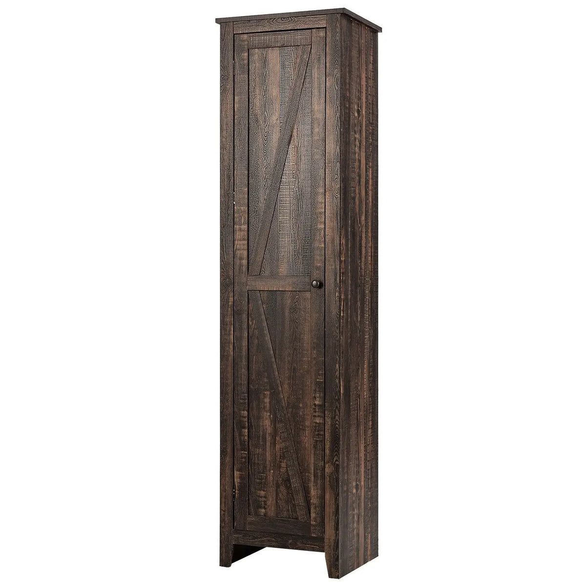Linen Tower Bathroom Storage Cabinet Tall Slim Side Organizer with Shelf by DirectDeals