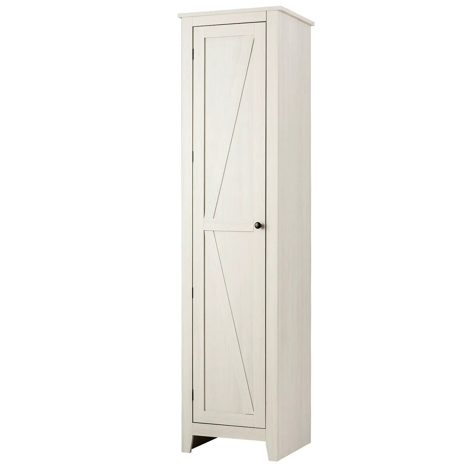 Linen Tower Bathroom Storage Cabinet Tall Slim Side Organizer with Shelf by DirectDeals
