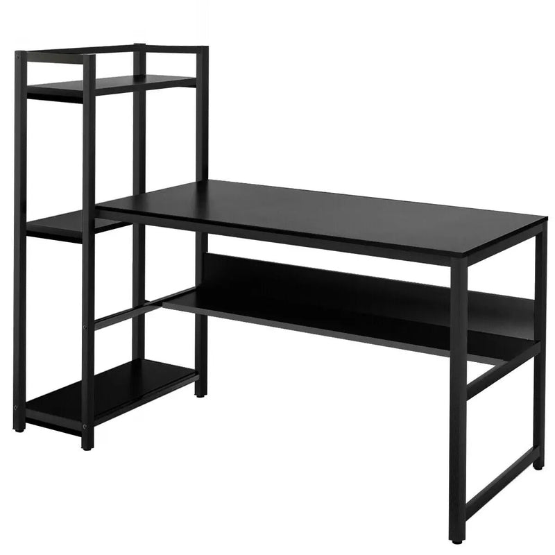 59-Inch Computer Desk Home Office Workstation 4-Tier Storage Shelves by DirectDeals