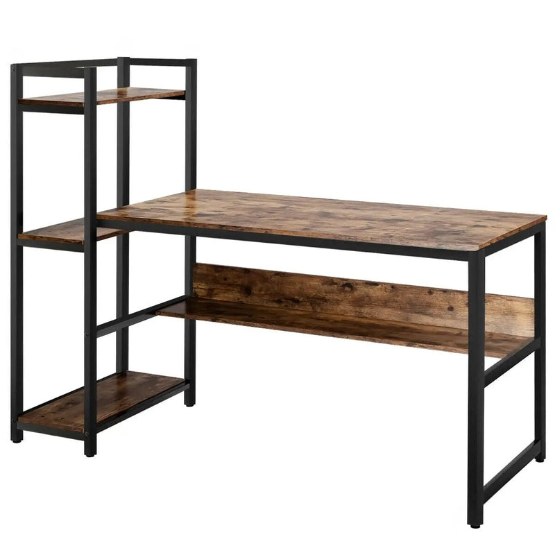 59-Inch Computer Desk Home Office Workstation 4-Tier Storage Shelves by DirectDeals