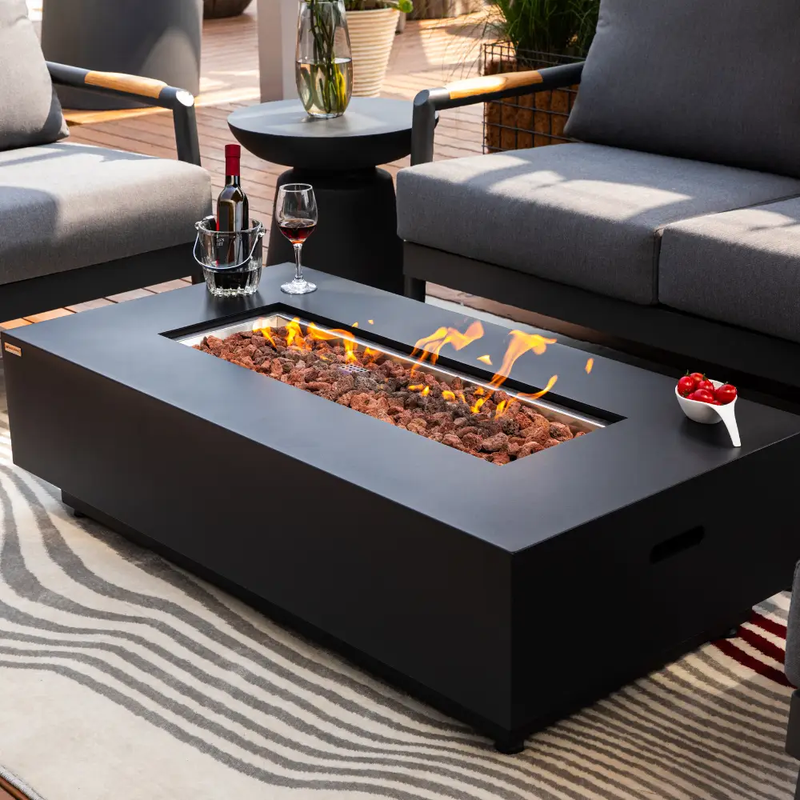 Propane Fire Pit Table Outdoor 50,000 BTU Firepits for Outside CSA Certified by EnvelorHome