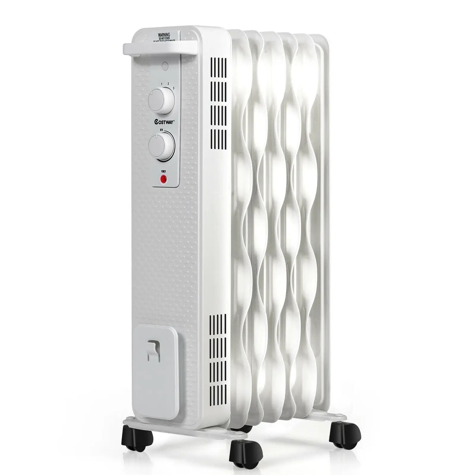 1500 W Oil-Filled Heater Portable Radiator Space Heater with Adjustable Thermostat by DirectDeals