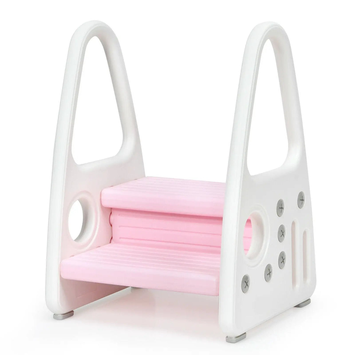 Kids Step Stool Learning Helper with Armrest for Kitchen Toilet Potty Training by DirectDeals