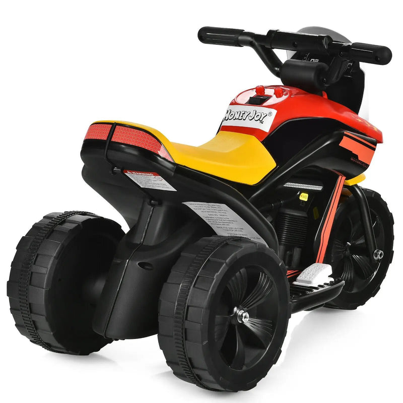 6V 3-Wheel Electric Ride-On Toy Motorcycle Trike with Music and Horn by DirectDeals