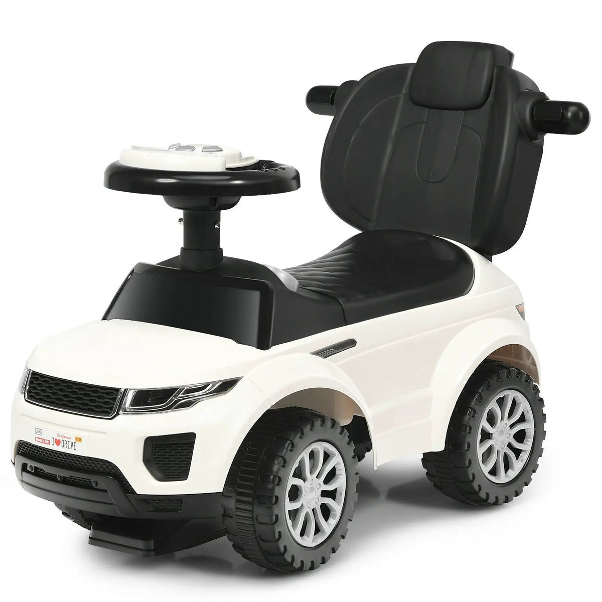 3 In 1 Ride on Push Car Toddler Stroller Sliding Car with Music-Blue by DirectDeals