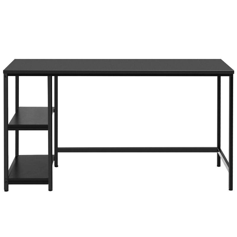47 Inch Computer Desk Office Study Table Workstation Home with Adjustable Shelf Black by DirectDeals