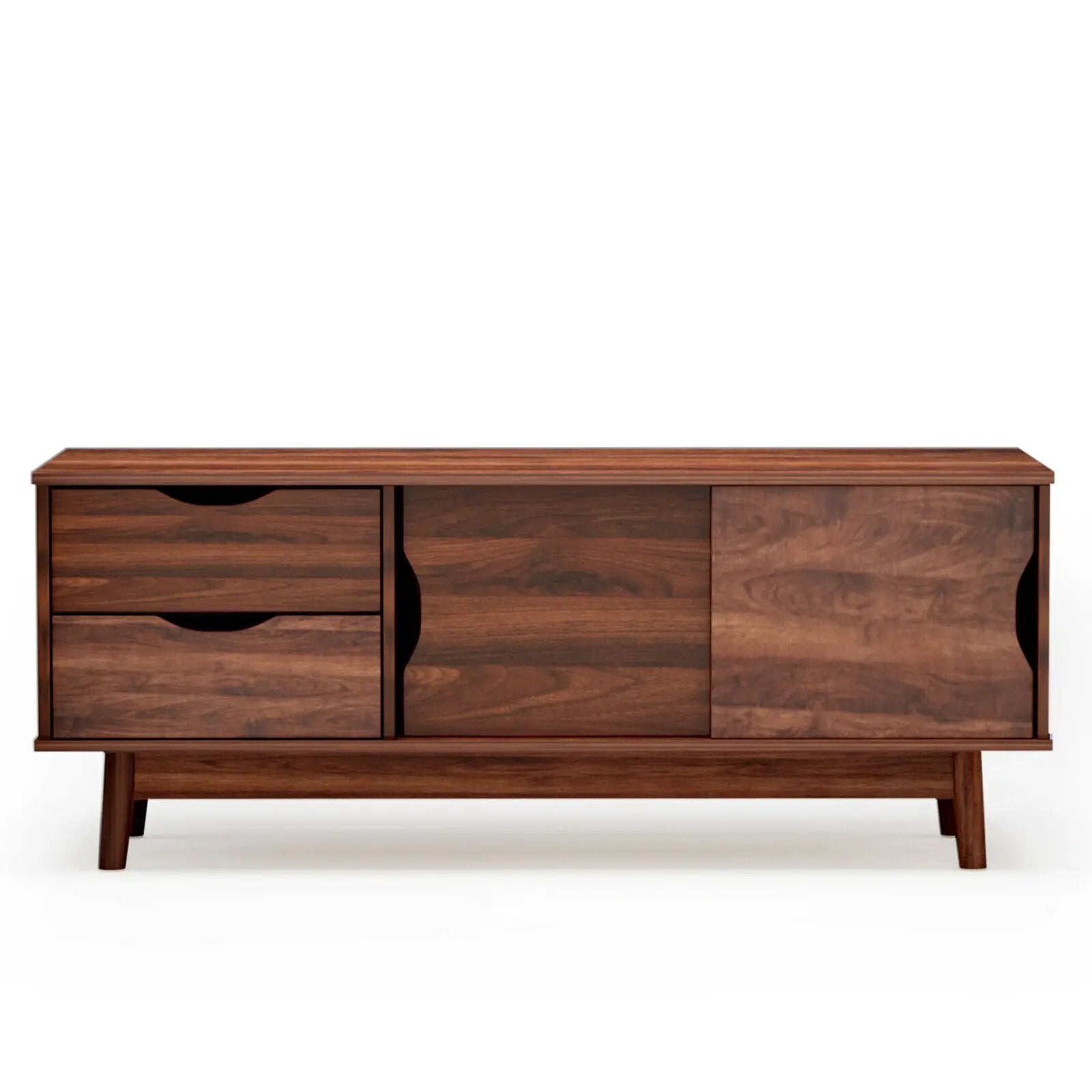 TV Stand for TV up to 60 Inch Media Console Table Storage with Doors by DirectDeals