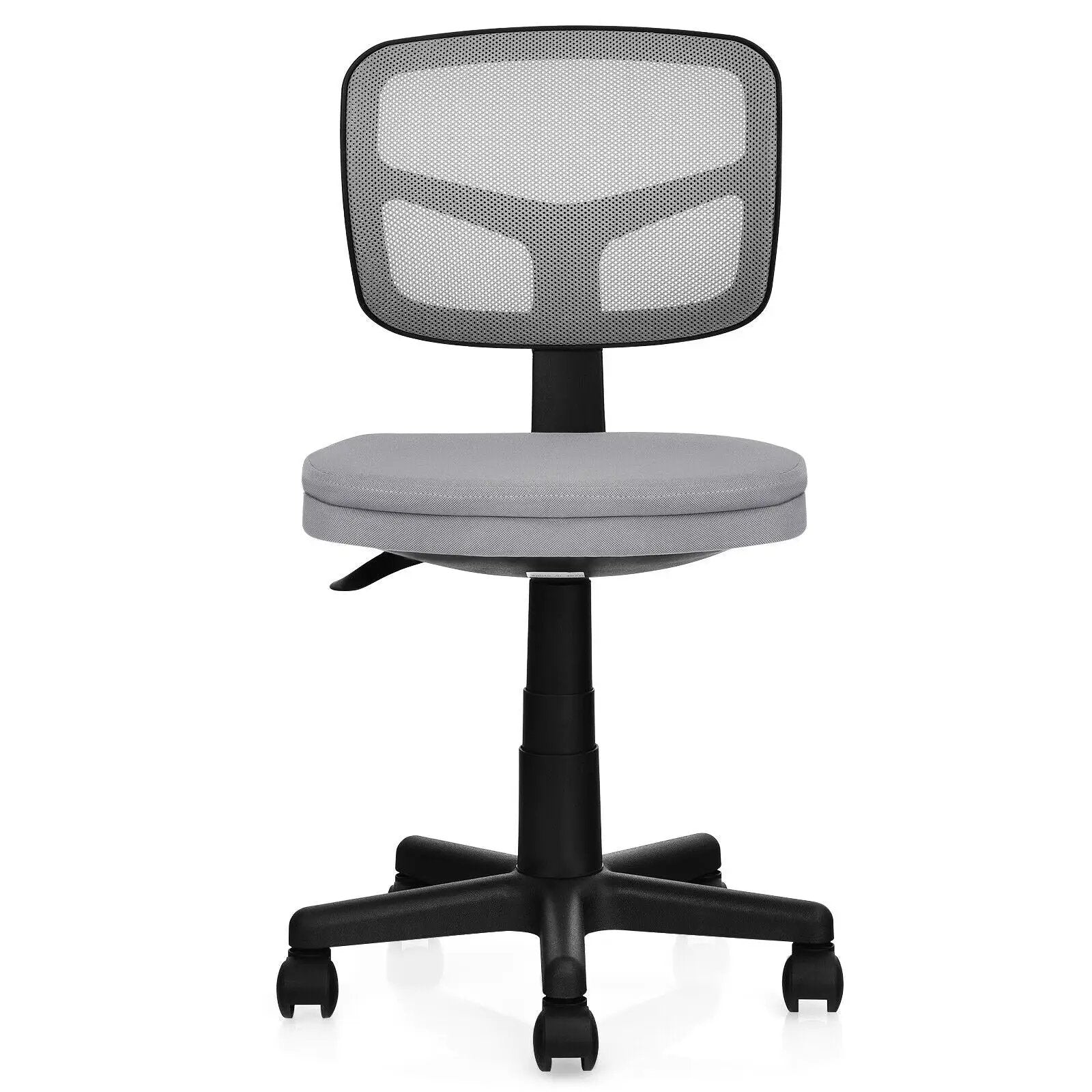 Armless Computer Chair with Height Adjustment and Breathable Mesh for Home Office by DirectDeals