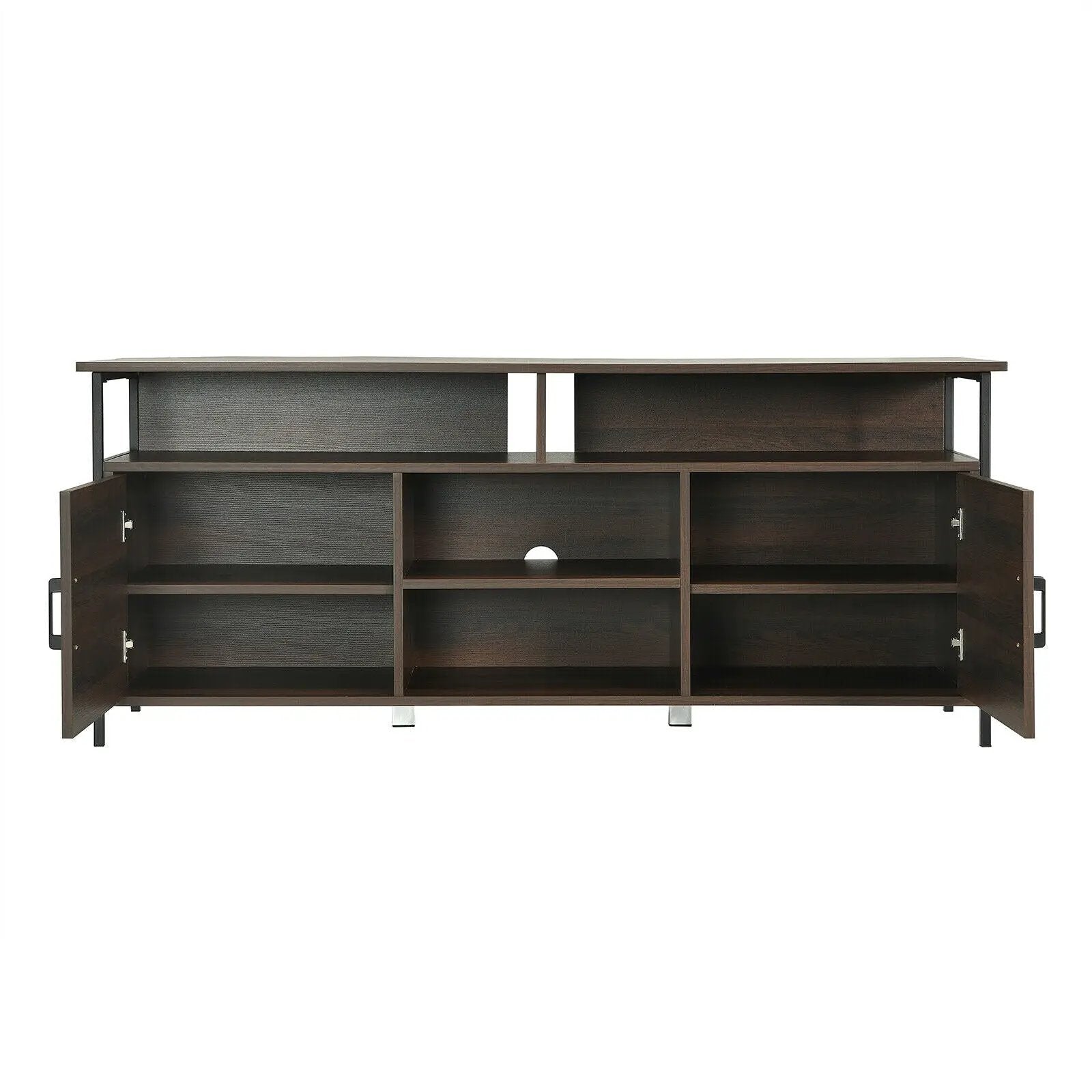 58 Inch Wood TV Stand Entertainment Media Center Console with Storage Cabinet by DirectDeals