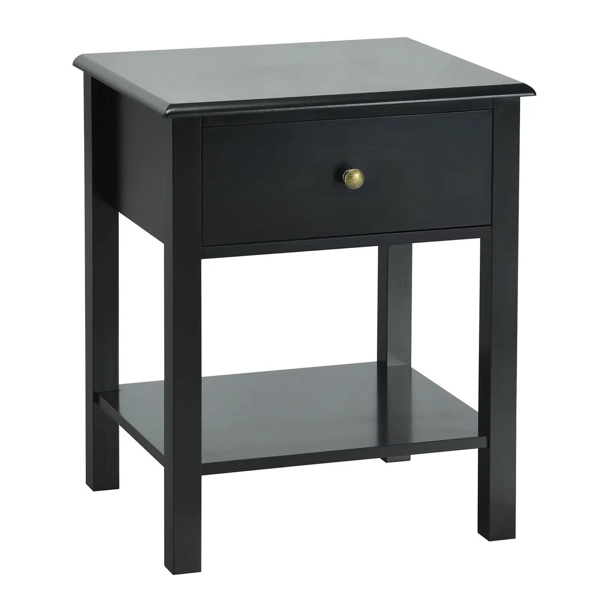 Nightstand End Table with Drawer and Shelf by DirectDeals