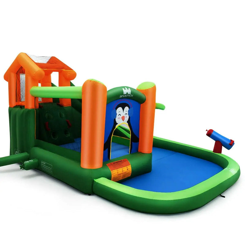 Inflatable Slide Bouncer and Water Park Bounce House Without Blower by DirectDeals