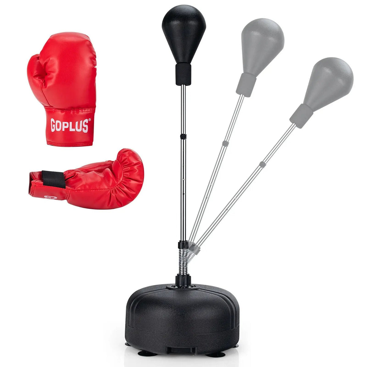 Adjustable Freestanding Punching Bag with Boxing Gloves by DirectDeals