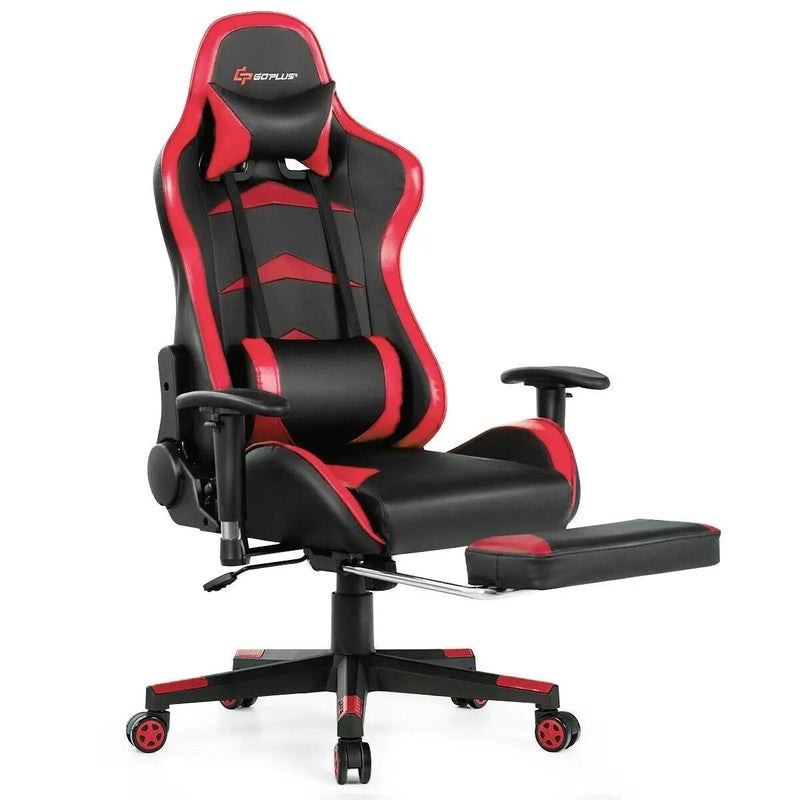 Massage Gaming Chair with Footrest by DirectDeals