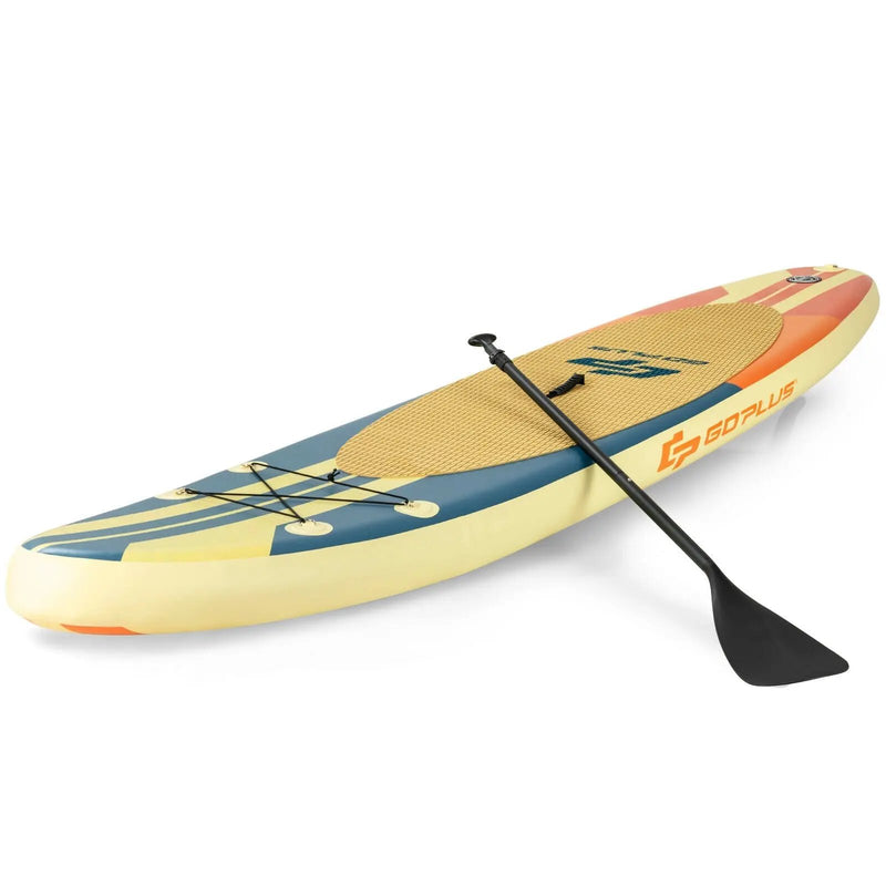 Inflatable Stand Up Paddle Board Surfboard with Bag Aluminum Paddle and Hand Pump by DirectDeals